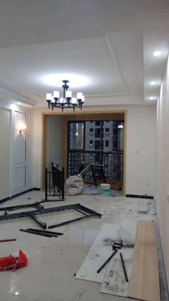 凯旋世纪黄总新家113㎡装修工地图_现场施工图文直播