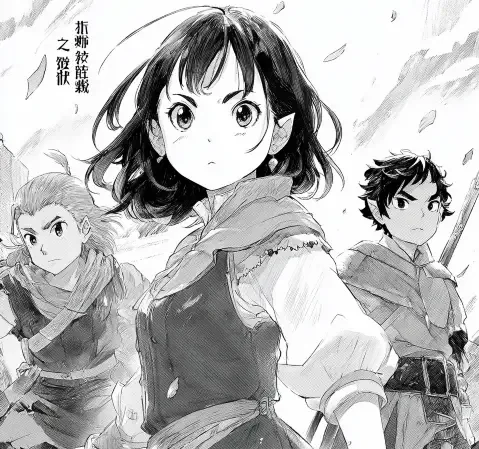 漫画教室工作台与学员练习场景